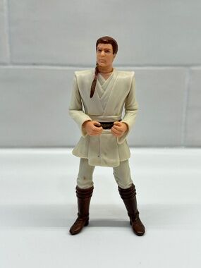 Vintage 90s Hasbro Star Wars Episode 1 Obi-Wan Kenobi Action Figure (d2)